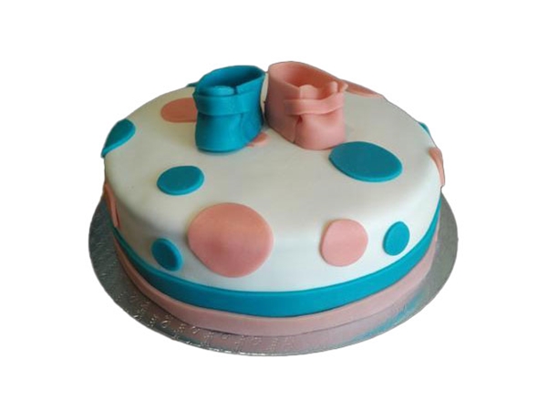 Gender Reveal taart 12/14