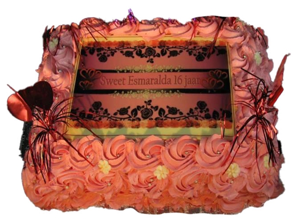 Sweet Sixteen meiden taart