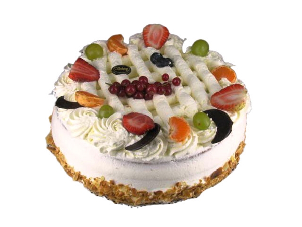 Slagroom rond 12 pers.